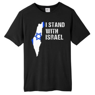 I Stand With Israel Jewish Gifts Heritage Israeli Flag Tall Fusion ChromaSoft Performance T-Shirt