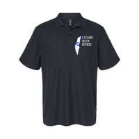 I Stand With Israel Jewish Gifts Heritage Israeli Flag Softstyle Adult Sport Polo