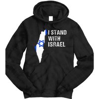 I Stand With Israel Jewish Gifts Heritage Israeli Flag Tie Dye Hoodie