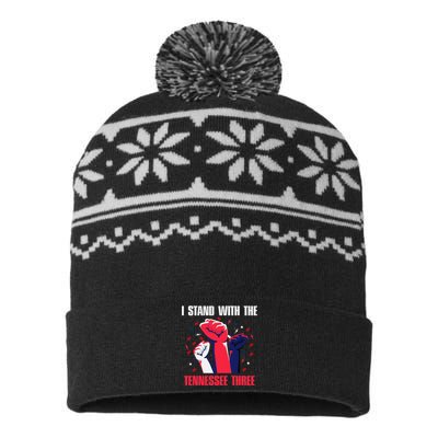 I Stand With the Tennessee Three Tennessee Home State Fan USA-Made Snowflake Beanie