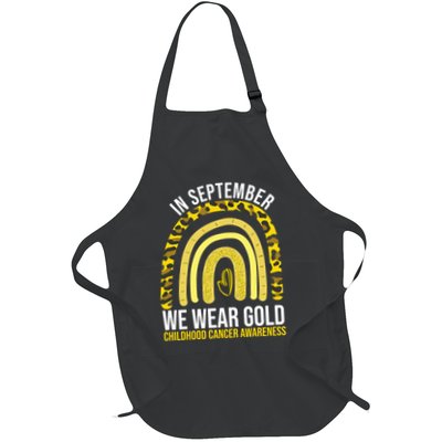In September We Wear Gold Childhood Cancer Awareness Apron