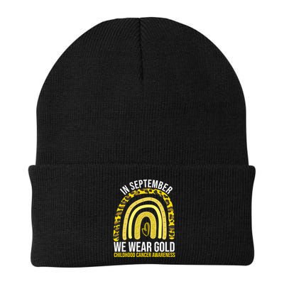 In September We Wear Gold Childhood Cancer Awareness Beanie
