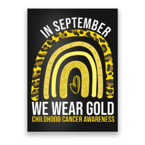 In September We Wear Gold Childhood Cancer Awareness Poster