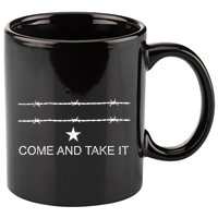 I Stand With Texas Razor Wire Come And Take It 11oz C Handle Ceramic Mug