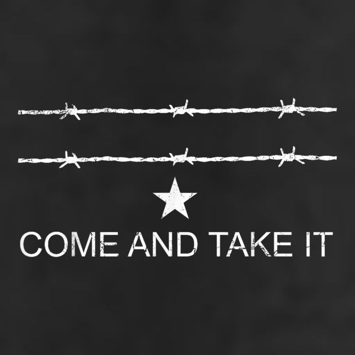 I Stand With Texas Razor Wire Come And Take It 25L Jumbo Tote