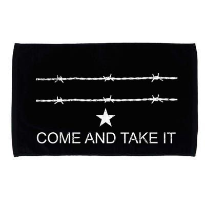 I Stand With Texas Razor Wire Come And Take It Microfiber Hand Towel