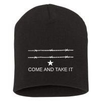I Stand With Texas Razor Wire Come And Take It Short Acrylic Beanie