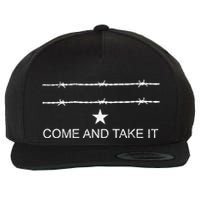 I Stand With Texas Razor Wire Come And Take It Wool Snapback Cap
