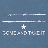 I Stand With Texas Razor Wire Come And Take It Garment-Dyed Sweatshirt