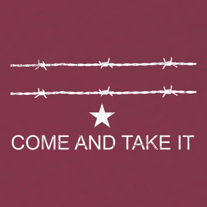 I Stand With Texas Razor Wire Come And Take It 16oz Travel Tumbler