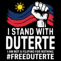I Stand With Duterte Im Not Filipino For Nothing Free PRRD Drawstring Bag