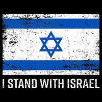 I Stand With Israel  Israeli Flag Jewish Star Of David  Impact Tech Backpack