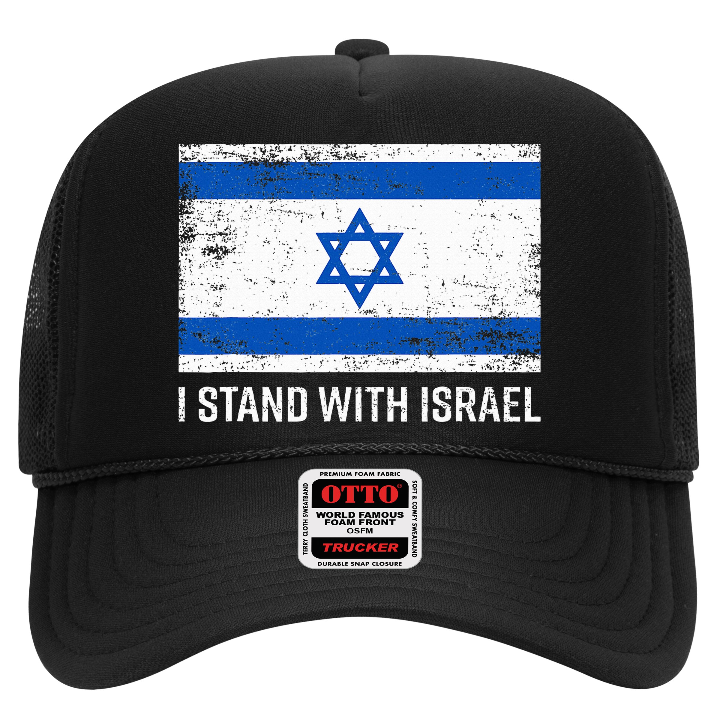 I Stand With Israel  Israeli Flag Jewish Star Of David  Hat