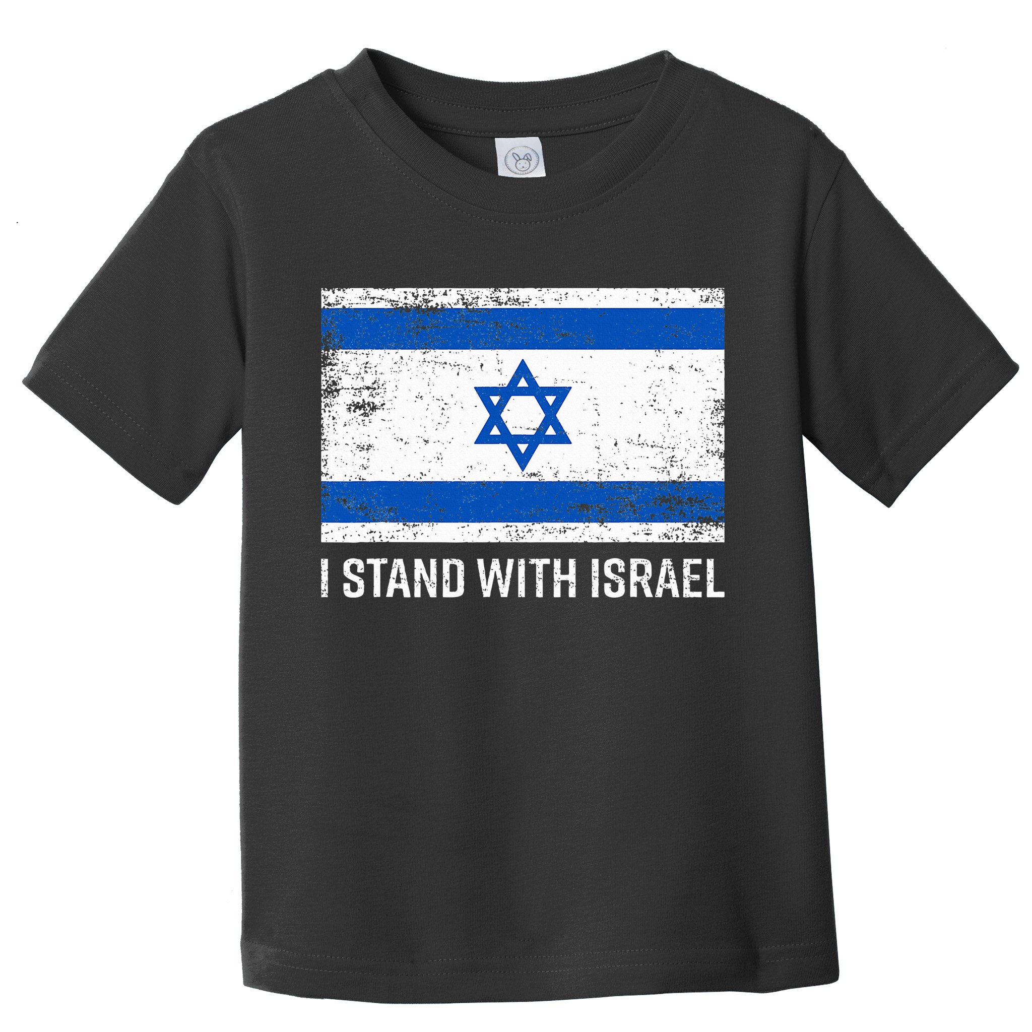 I Stand With Israel  Israeli Flag Jewish Star Of David  Toddler T-Shirt