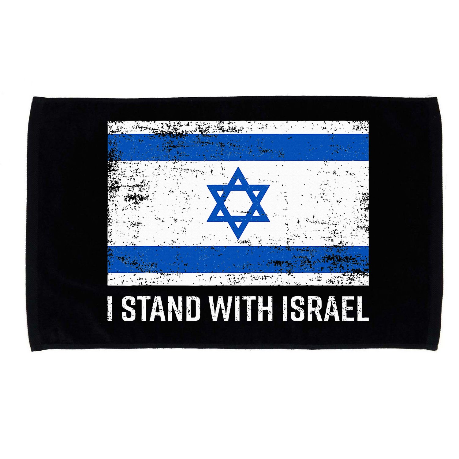 I Stand With Israel  Israeli Flag Jewish Star Of David  Microfiber Hand Towel