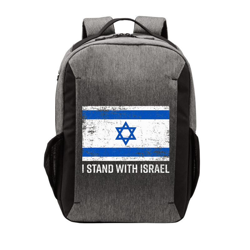 I Stand With Israel  Israeli Flag Jewish Star Of David  Vector Backpack