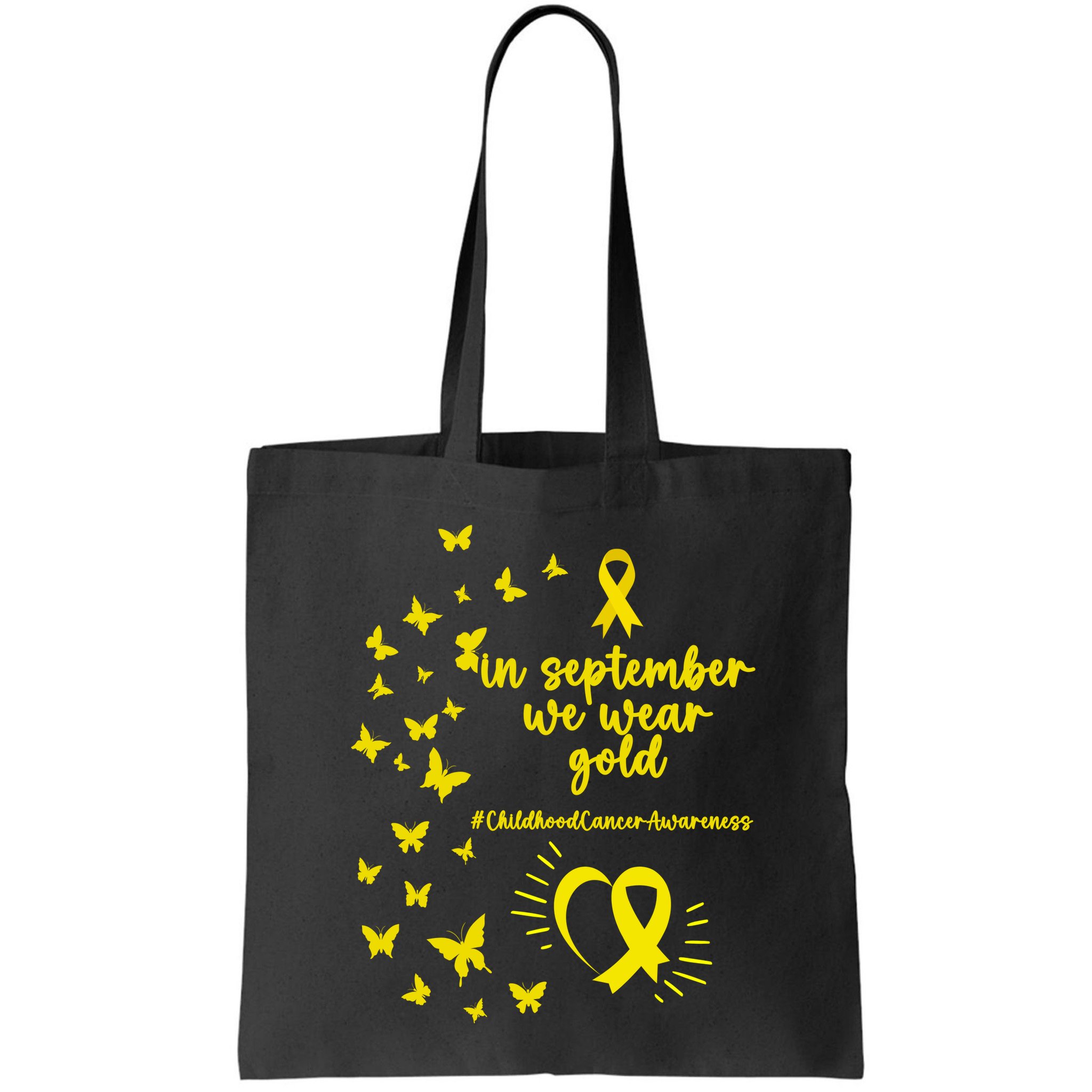 In September We Wear Gold Childhood Cancer Awareness Bag