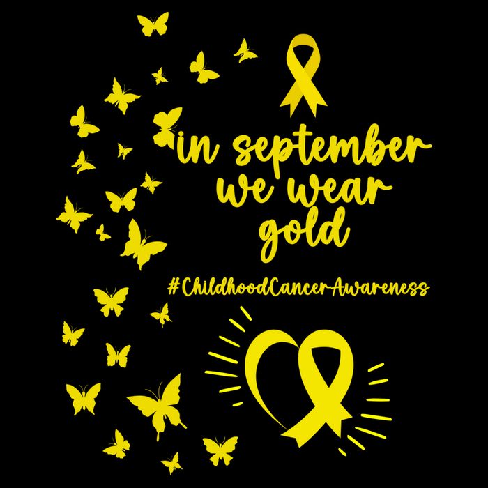 In September We Wear Gold Childhood Cancer Awareness Bag