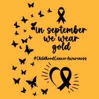 In September We Wear Gold Childhood Cancer Awareness Long Sleeve Shirt