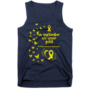 In September We Wear Gold Childhood Cancer Awareness Tank Top