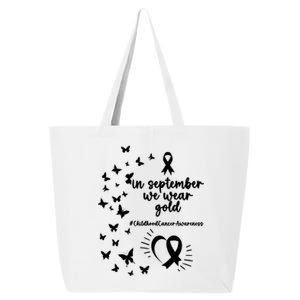 In September We Wear Gold Childhood Cancer Awareness 25L Jumbo Tote