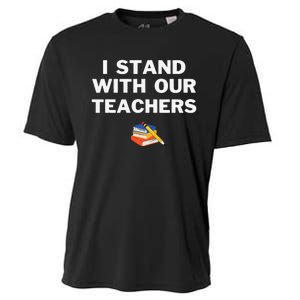 I Stand With Our Teachers & Stand Against Book Banning! Cooling Performance Crew T-Shirt