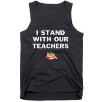 I Stand With Our Teachers & Stand Against Book Banning! Tank Top