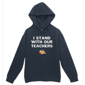 I Stand With Our Teachers & Stand Against Book Banning! Urban Pullover Hoodie