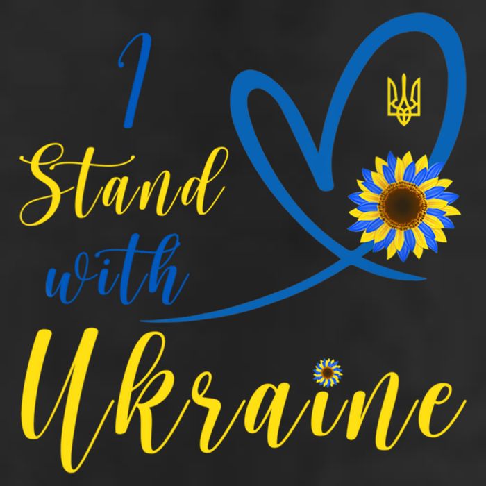I Stand With Ukraine Flag Symbol Sunflower Adult Drive Performance Visor