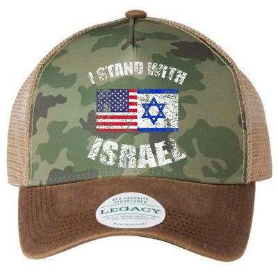 I Stand With Israel My Support Israel Flag Pride Legacy Tie Dye Trucker Hat