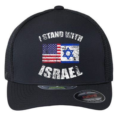 I Stand With Israel My Support Israel Flag Pride Flexfit Unipanel Trucker Cap