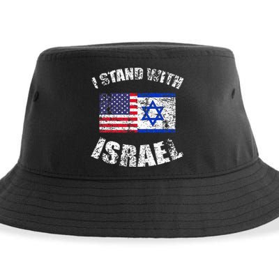 I Stand With Israel My Support Israel Flag Pride Sustainable Bucket Hat