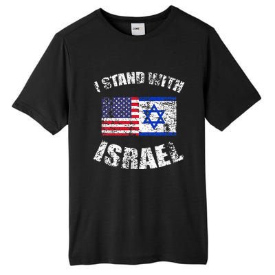 I Stand With Israel My Support Israel Flag Pride Tall Fusion ChromaSoft Performance T-Shirt