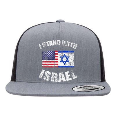 I Stand With Israel My Support Israel Flag Pride Flat Bill Trucker Hat