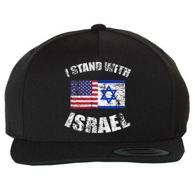 I Stand With Israel My Support Israel Flag Pride Wool Snapback Cap