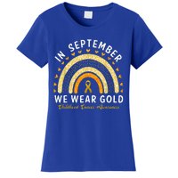 In September We Wear Gold Childhood Cancer Awareness Women's T-Shirt