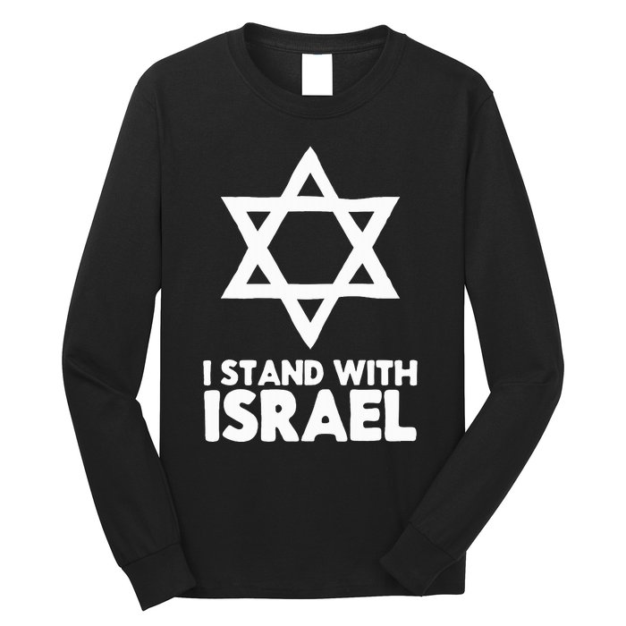 I Stand With Israel Jewish NonDistressed Vintage Gift Idea  Long Sleeve Shirt