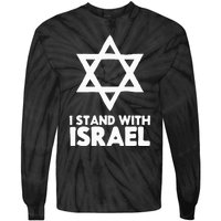 I Stand With Israel Jewish NonDistressed Vintage Gift Idea  Tie-Dye Long Sleeve Shirt