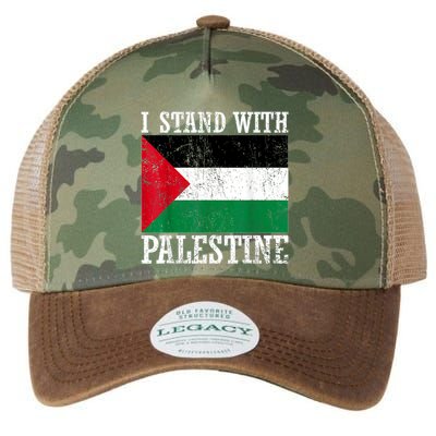 I Stand With Palestine Palestinian Flag Palestine Pride Legacy Tie Dye Trucker Hat