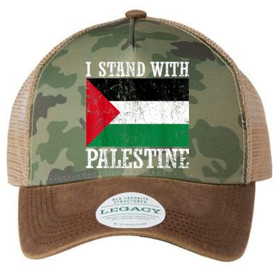 I Stand With Palestine Palestinian Flag Palestine Pride Legacy Tie Dye Trucker Hat