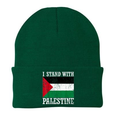 I Stand With Palestine Palestinian Flag Palestine Pride Knit Cap Winter Beanie