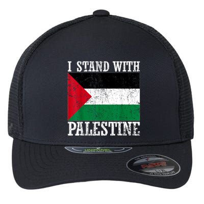 I Stand With Palestine Palestinian Flag Palestine Pride Flexfit Unipanel Trucker Cap
