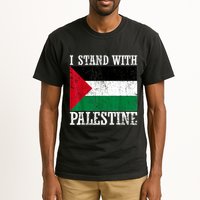 I Stand With Palestine Palestinian Flag Palestine Pride Tall T-Shirt