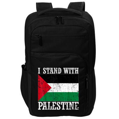 I Stand With Palestine Palestinian Flag Palestine Pride Impact Tech Backpack