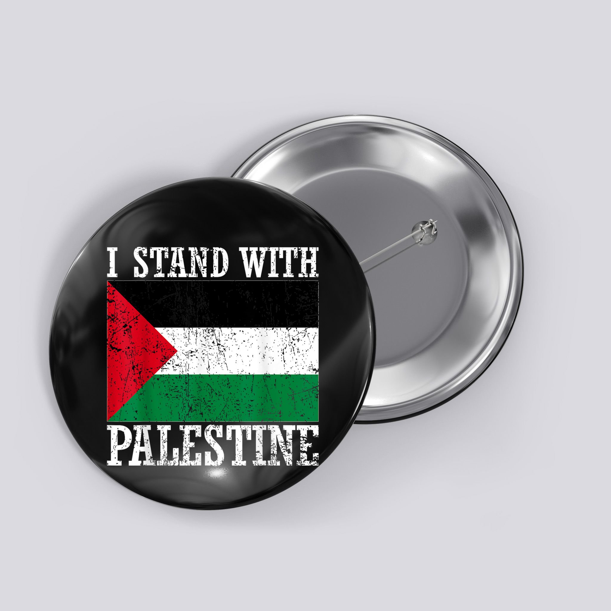 I Stand With Palestine Palestinian Flag Palestine Pride Button