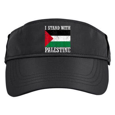 I Stand With Palestine Palestinian Flag Palestine Pride Adult Drive Performance Visor