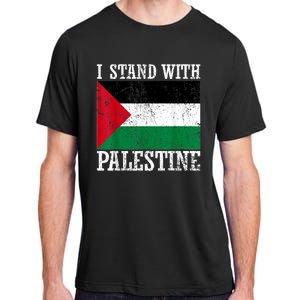 I Stand With Palestine Palestinian Flag Palestine Pride Adult ChromaSoft Performance T-Shirt