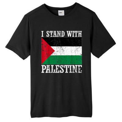 I Stand With Palestine Palestinian Flag Palestine Pride Tall Fusion ChromaSoft Performance T-Shirt