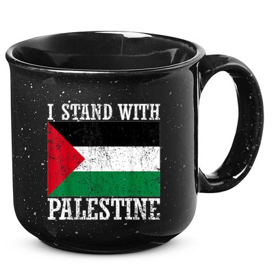 I Stand With Palestine Palestinian Flag Palestine Pride 15oz Campfire Ceramic Mug