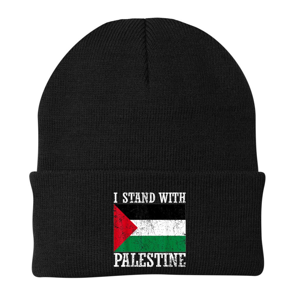 I Stand With Palestine Palestinian Flag Palestine Pride Beanie